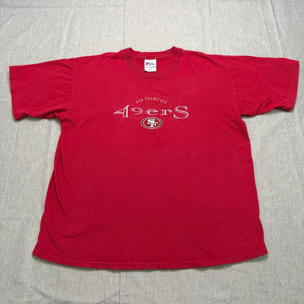 Vintage San Francisco‎ 49ers T-Shirt Pro Player Made USA Logo Tee Y2K